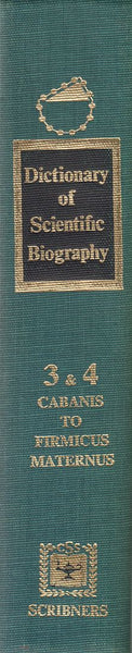 Dictionary of Scientific Biography : Volumes 3 & 4