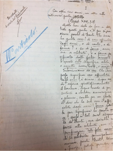 Set of Manuscripts by Lorenzo Filomusi-Guelfi.