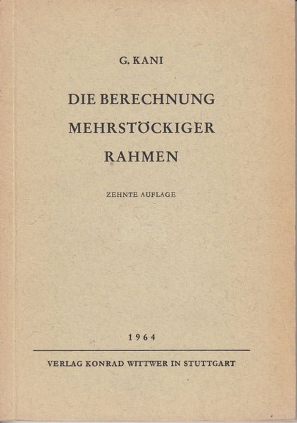 Die Berechnung Mehrstockiger Rahmen