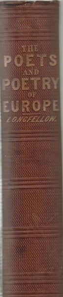 The Poets and Poetry of Europe  by Longellow, Henry Wadsworth