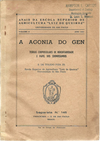A agonia do gen: teorias corpusculares de hereditariedade e papel dos cromossomos