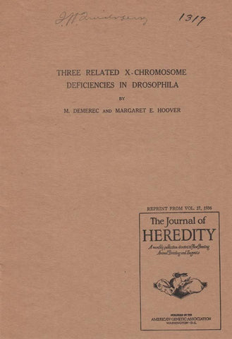 Three Related X-Chromosome Deficiencies in Drosophila