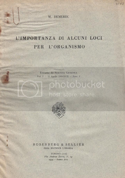 Importanza di Alcuni Loci per L'Organismo