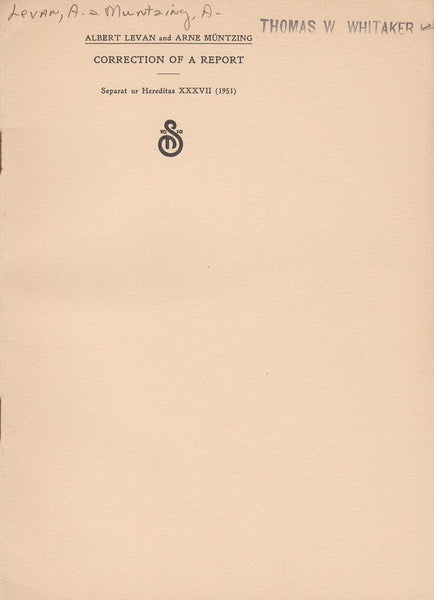 Correction of a Report