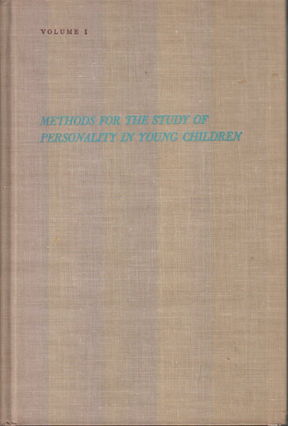 Personality in Young Children, Volume I
