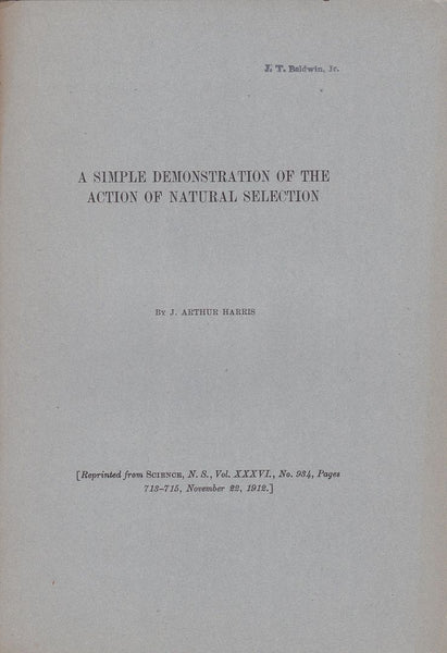 A simple Demonstration of the action of Natural Selection