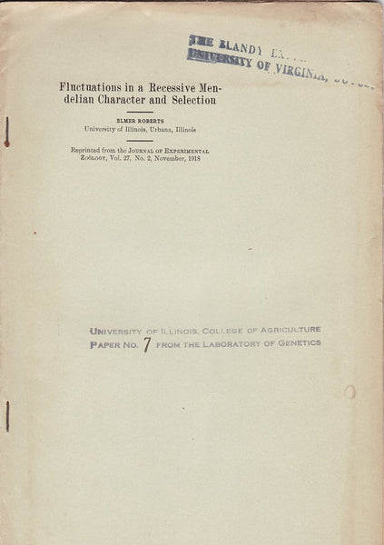 Fluctuations in a Recessive Mendelian Character and Selection