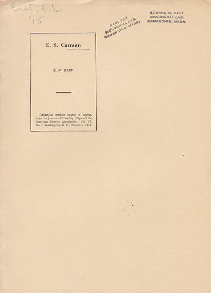 E. S. Carman.