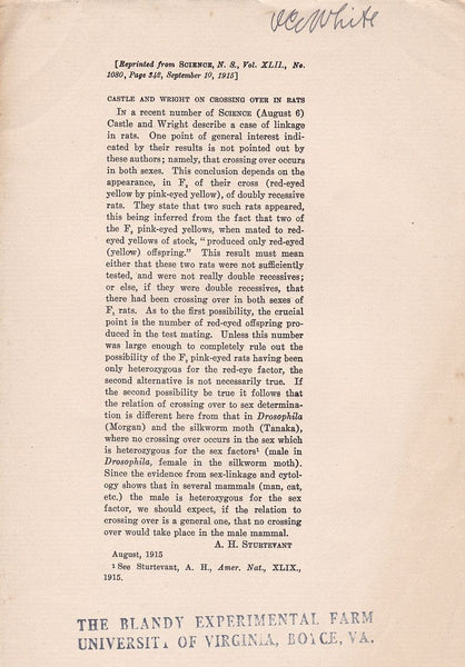 Castle and Write on Crossing over in Rats