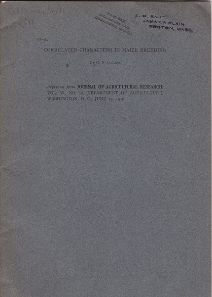 Correlated Characters in Maize Breeding