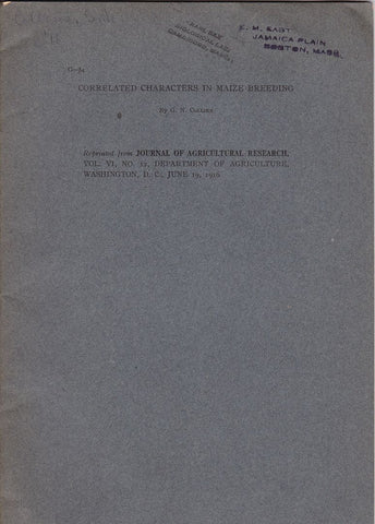 Correlated Characters in Maize Breeding