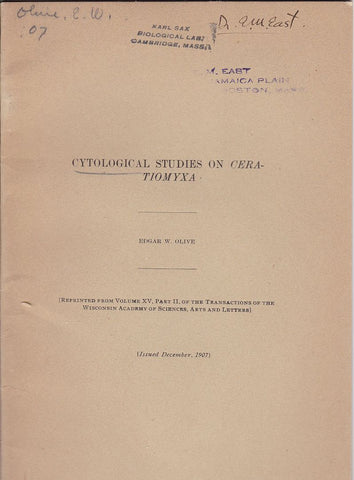 Cytological Studies on Ceratiomyxa