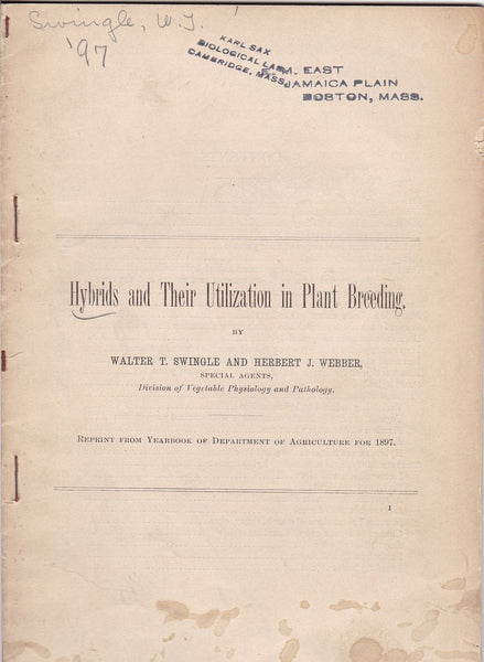 Hybrids and Their Utilization in Plant Breeding