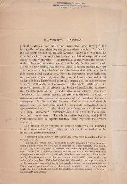 University Control
