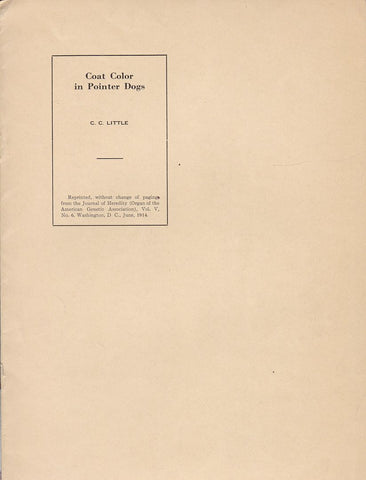 Coat Color in Pointer Dogs