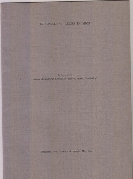 Independent Genes in Mice  by Dunn, L.C.