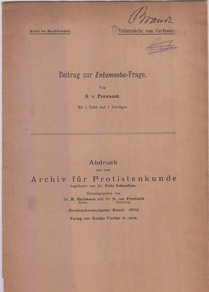 Beitrag zur Entamoeba-Frage  by Prowazek, S.V
