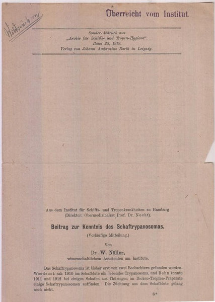 Beitrag zur Kenntnis des Schaftrypanosomas  by Noller, W