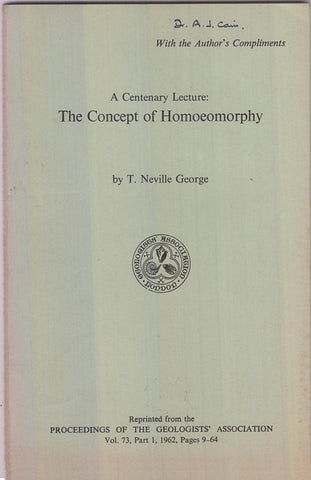 A Centenary Lecture: The Concept of Homoeomorphy  by George, Neville T.