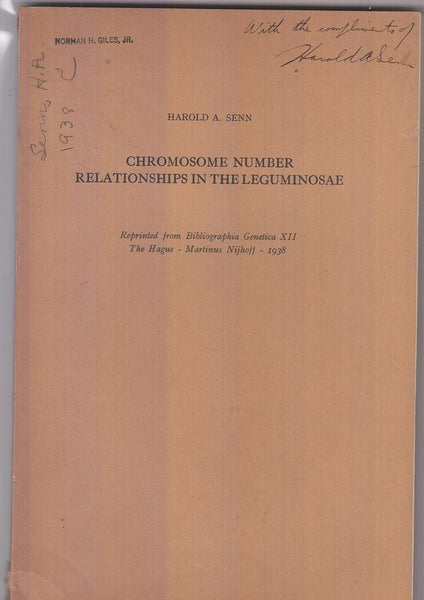 Chromosome Number Relationships in the Leguminosae  by Senn, Harold A.