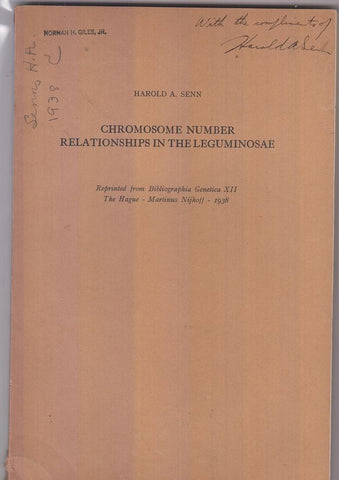 Chromosome Number Relationships in the Leguminosae  by Senn, Harold A.
