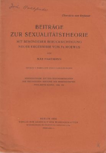 Beitr├â┬ñge zur sexualit├â┬ñtstheorie: Mit besonderer ber├â┬╝cksichtigung der ergebnisse von Fr. Moewus