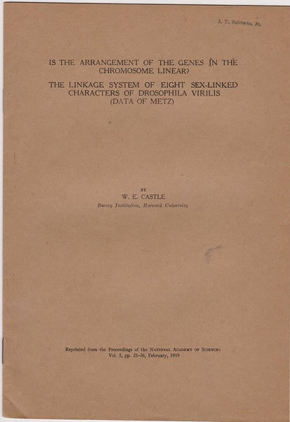 Set of twelve (12) various offprints from W.E. Castle