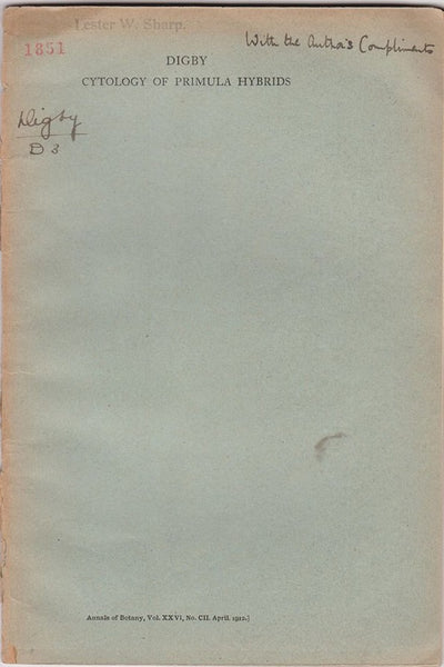 Cytology of Primula Hybrids