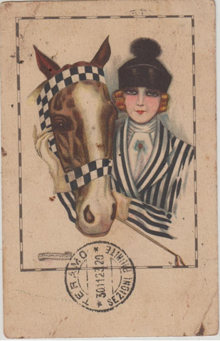 1920s Art Deco Italian Post Card