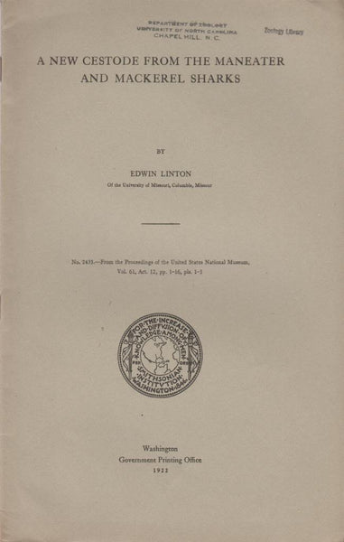 A New Cestode from the Maneater and Mackerel Sharks