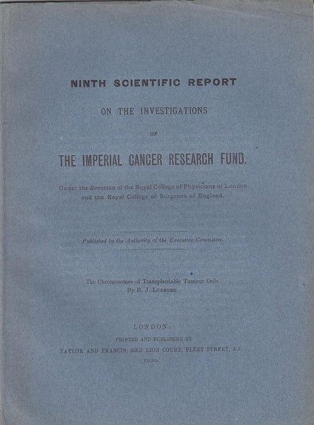 The Chromosomes of Transplantable Tumour Cells