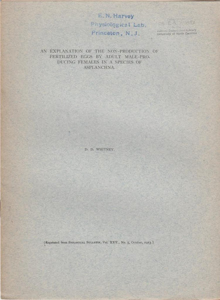 An Explanation of the Non-Production of Fertilized Eggs by Adult Male-Producing Females in a Species of Asplanchna