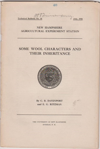 Some Wool Characteristics and Their Inheritance