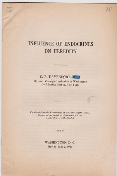 Influence of Endocrines on Heredity