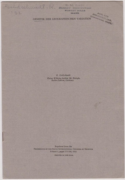 Genetik Der Geographischen Variation