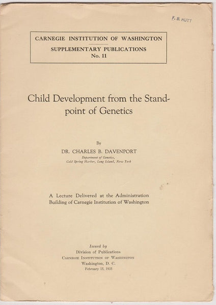Child Development from the Standpoint of Genetics