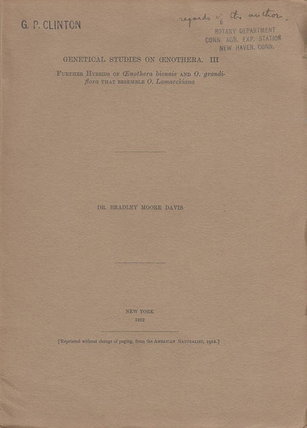 Genetical Studies on Oenothera. III. Further Hybrids of Oenothera biennis and O. grandiflora that Resemble O. Lamarckiana