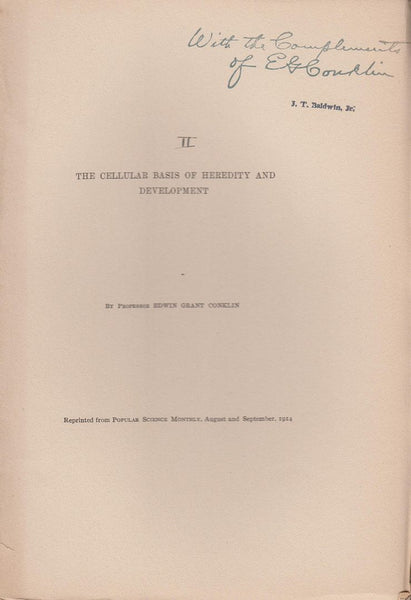 The Cellular Basis of Heredity and Development