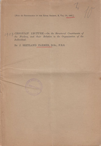 Croonian Lecture--On the Structural Constituents of the Nucleus, and their Relation to the Organisation of the Individual