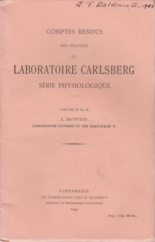 Chromosome Numbers in the Malvaceae. II.  by Skovsted, A.