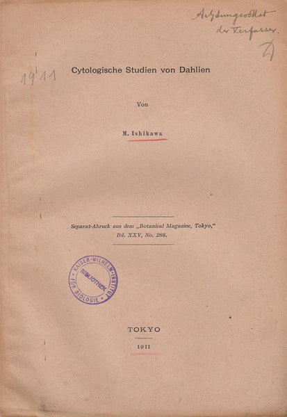 Cytologische Studien von Dahlien