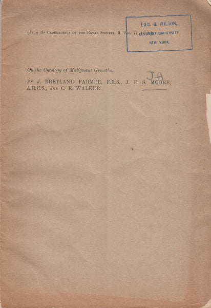 On the Cytology of Malignant Growths