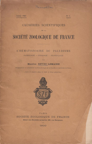 L'Hematozoaire du Paludisme