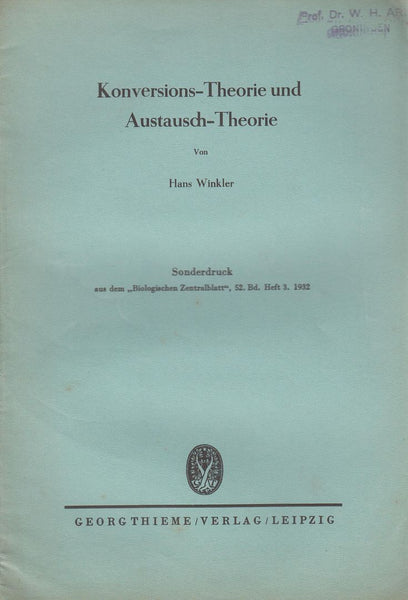 Konversions-Theorie und Austausch-Theorie