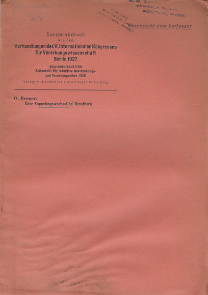 Uber Koppelungswechsel bei Oenothera