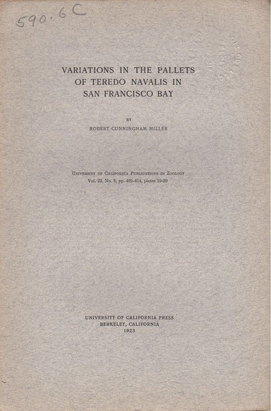 Variations in the Pallets of Teredo Navalis in San Francisco Bay