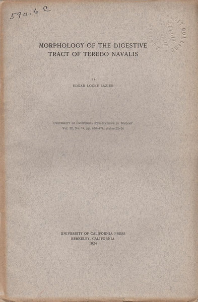 Morphology of the Digestive Tract of Teredo Navalis