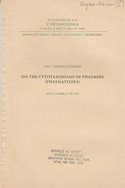 On the Cytotaxonomy of Phasmids (Phasmatodea)