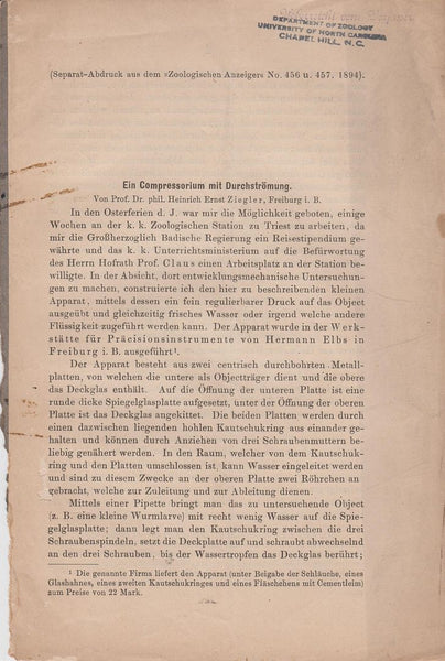 Ein Compressorium mit Durchstromung