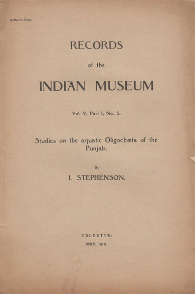 Studies on the Aquatic Oligochaeta of the Punjab